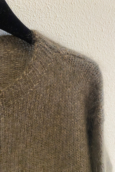 Cardigan en maille Kaki