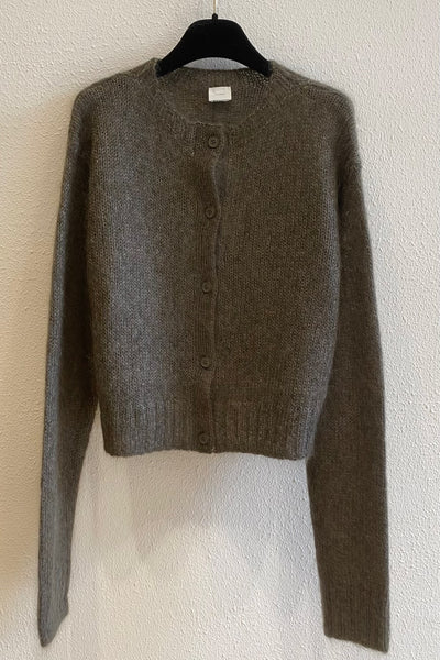 Cardigan en maille Kaki