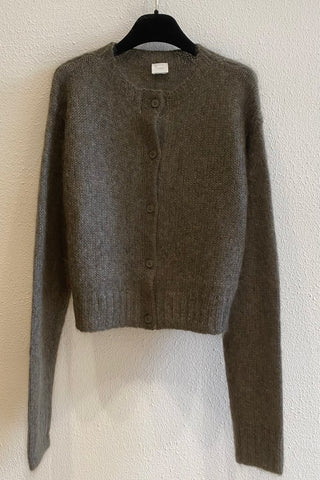 Cardigan en maille Kaki