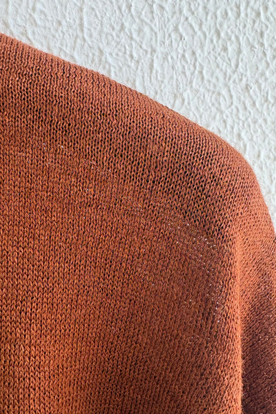 Pull souple en lin Rust