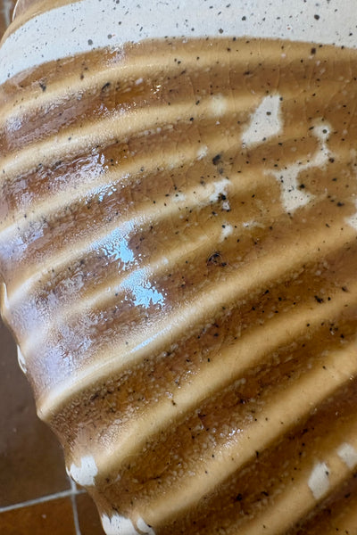 Vase rond Ocre