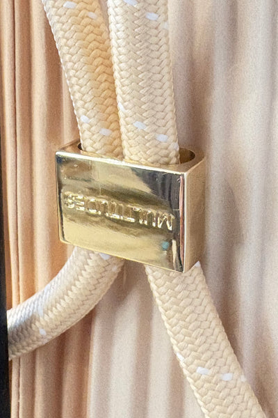 Sac à dos en satin plissé