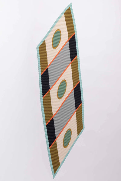 Écharpe en satin plissé Aqua
