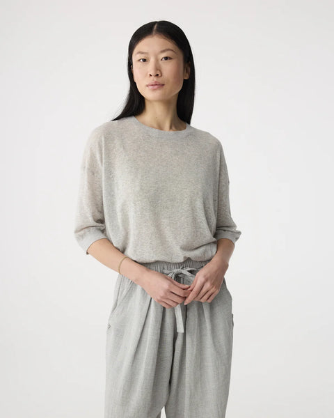 Pull fin Gris chiné