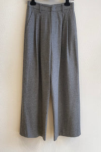 Pantalon en lainage long Gris