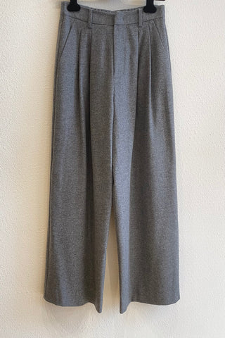 Pantalon en lainage long Gris