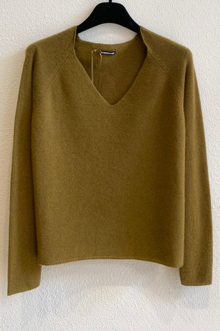 Pull en cachemire Ocre