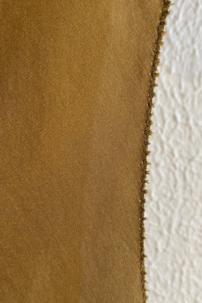 Top en soie Ocre