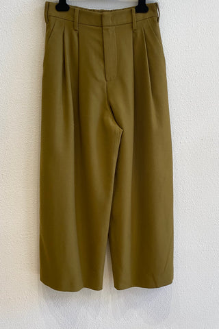 Pantalon en lainage Ocre