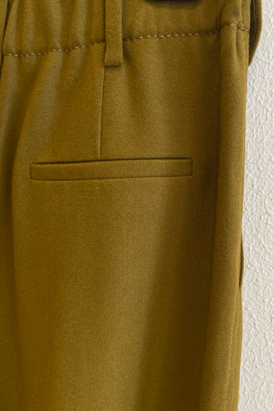 Pantalon en lainage Ocre