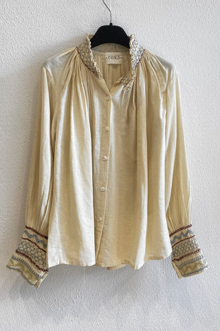 Blouse smockée FARMER Naturel