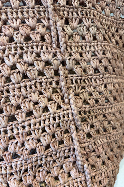 Panier en raffia Poudre