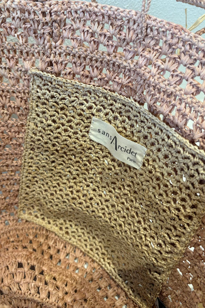 Panier en raffia Poudre