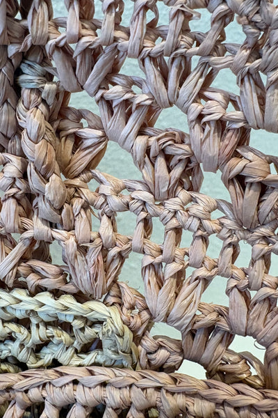 Panier en raffia Poudre