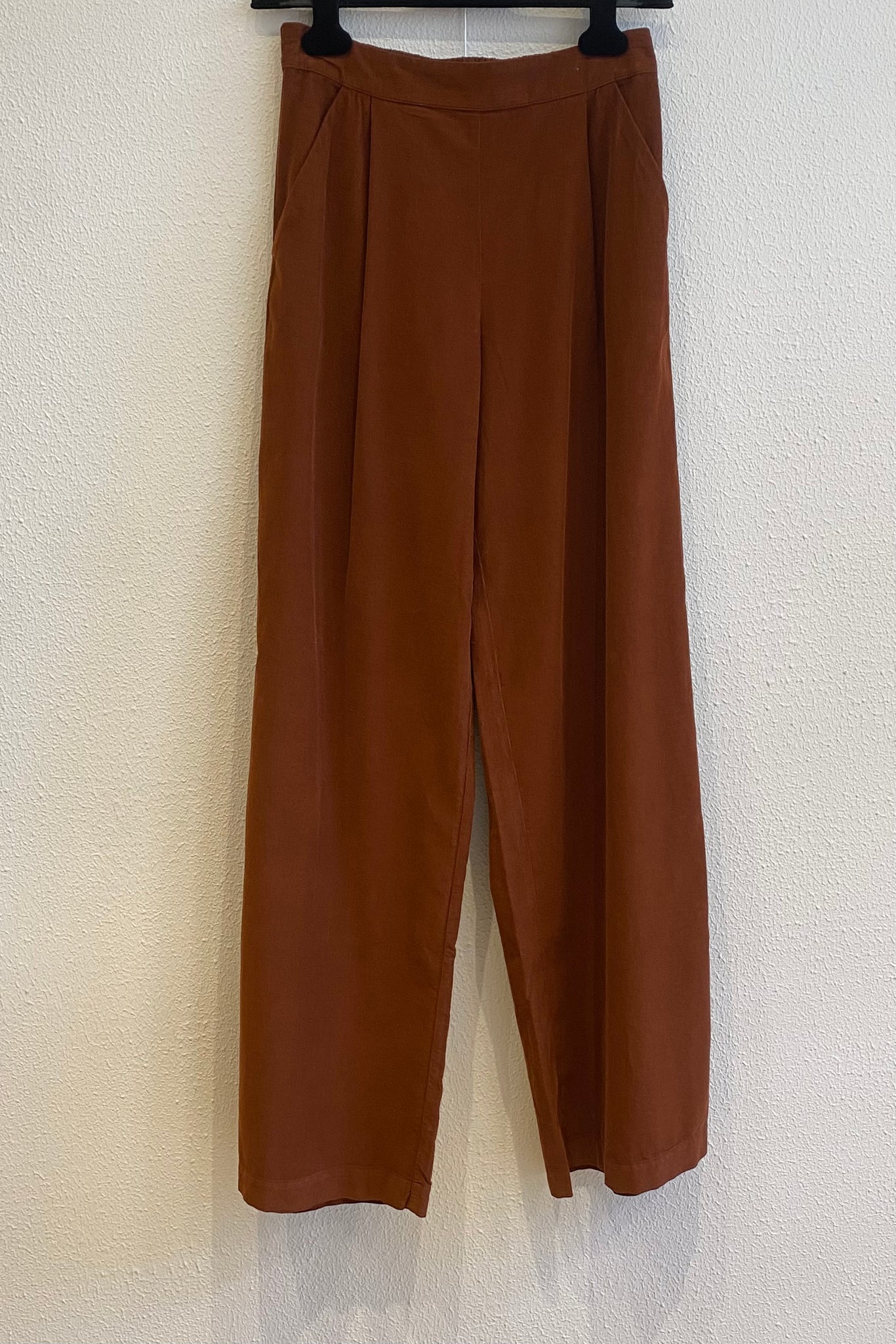 Pantalon souple en velours JEAN Brique