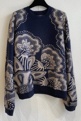 Pull  jacquard DOILY Marine