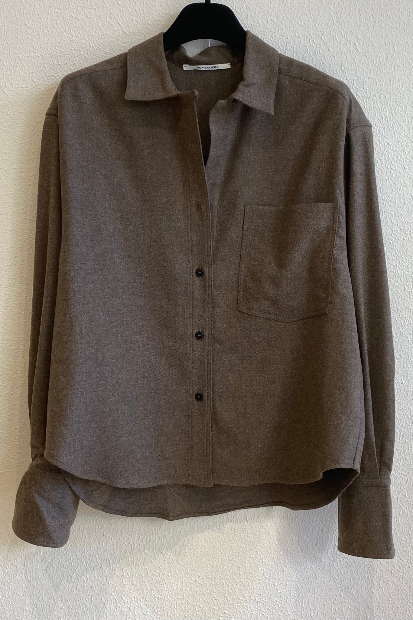 Chemise en lainage Brun