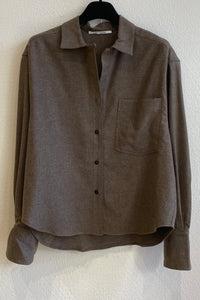 Chemise en lainage Brun