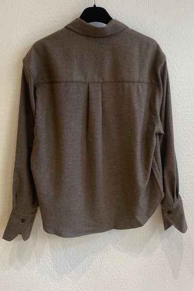 Chemise en lainage Brun