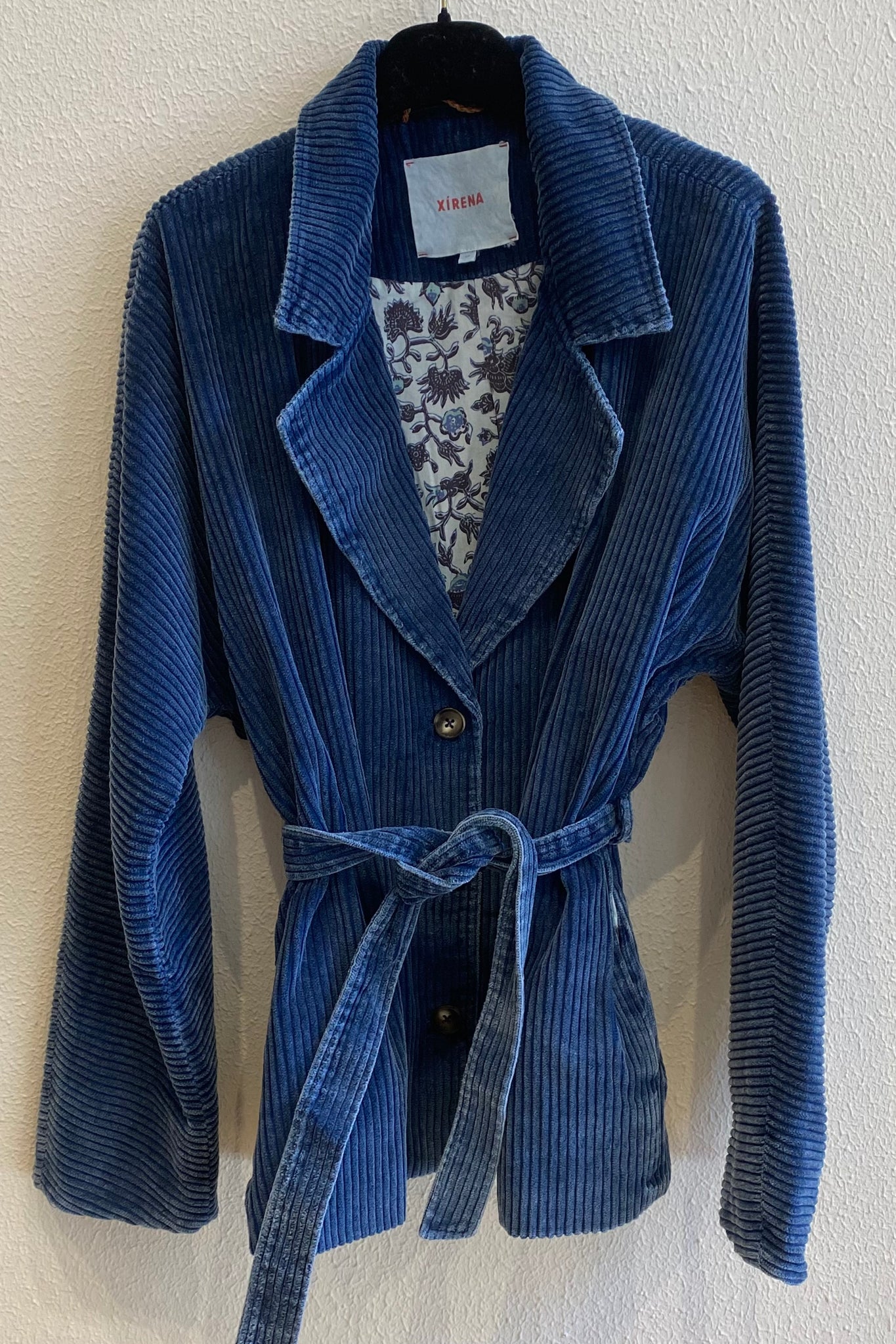 Veste en velours COLT Bleu-Gris