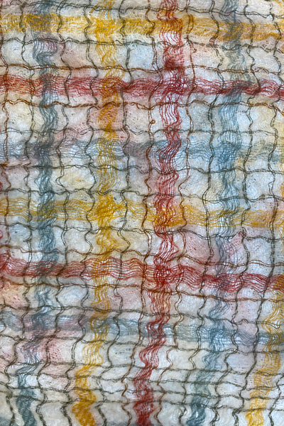 Écharpe tissée à carreaux Kolkata