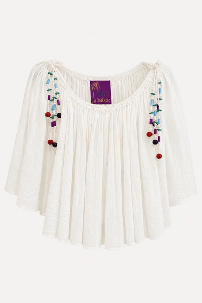 Blouse MARTINIQUE UNI Blanc