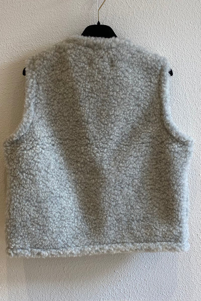 Gilet en laine Gris Clair