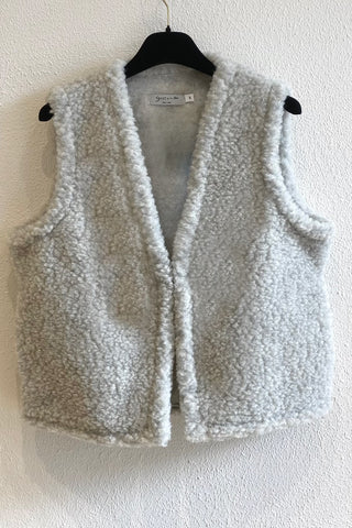 Gilet en laine Gris Clair