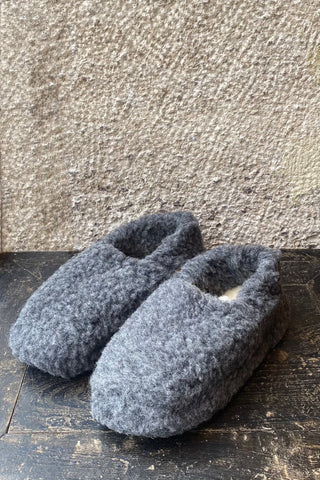 Chaussons en laine Gris