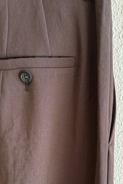 Pantalon à plis en crêpe Truffe