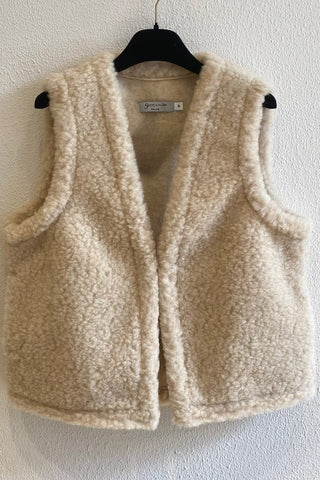 Gilet en laine Beige