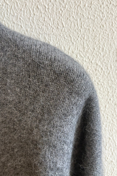Pull duveteux gris Moyen