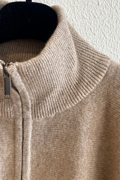 Poncho en maille Latte
