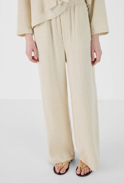 Pantalon texturé Craie