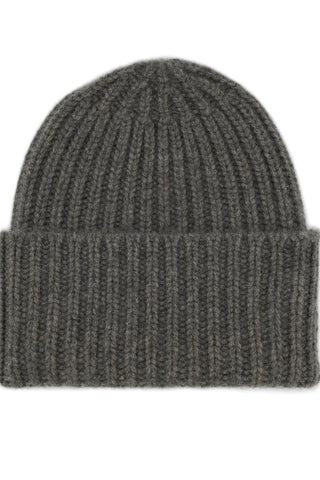 Bonnet cachemire gris moyen