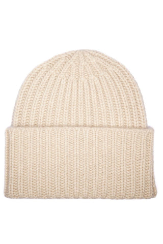 Bonnet cachemire Écru