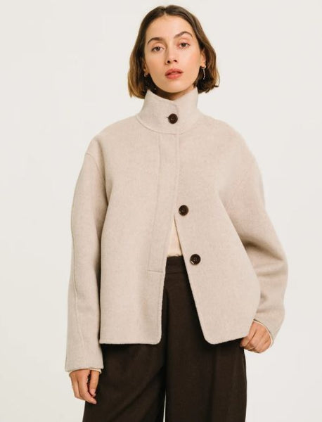 Veste double-face Craie