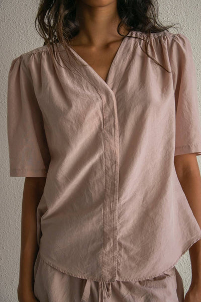Blouse en popeline Poudre