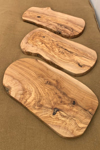 Planche en bois d'olivier