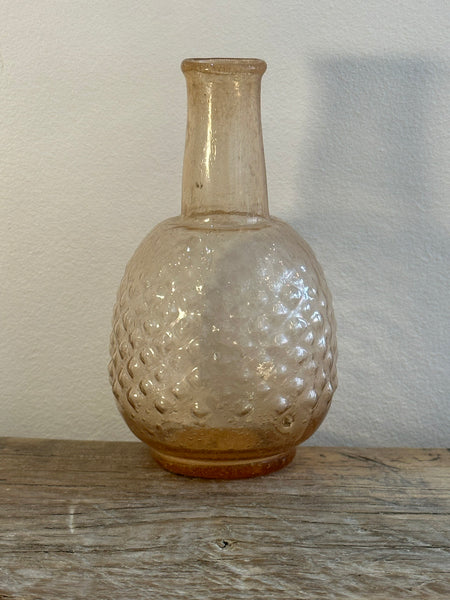 Mini vase en verre recyclé Pêche