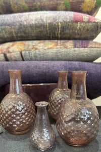 Mini vase en verre recyclé Violet