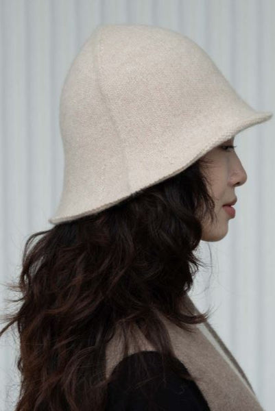 Chapeau en cachemire Naturel